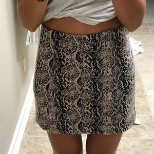Free People snake patterned skirt